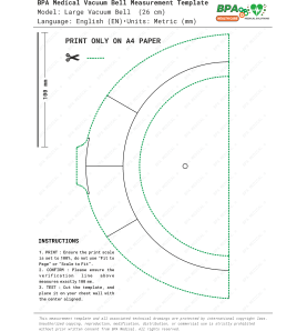 Ölçü Şablonu (PDF DWG) – Büyük Vakum Sistemi (Vacuum Bell) (26 cm)