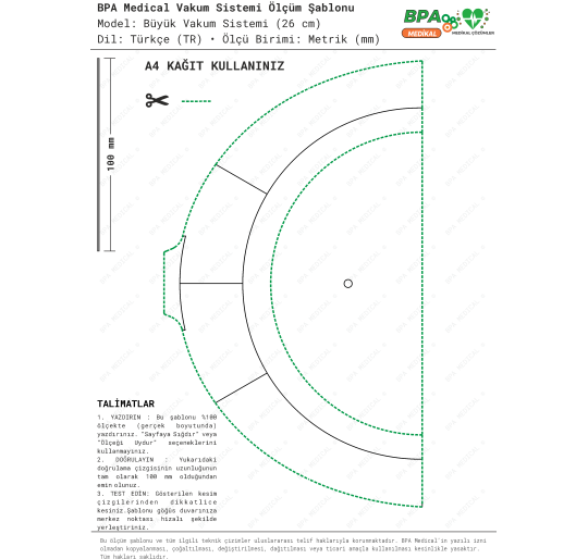 Ölçü Şablonu (PDF DWG) – Büyük Vakum Sistemi (Vacuum Bell) (26 cm) Ölçü Şablonu (PDF DWG) – Büyük Vakum Sistemi (Vacuum Bell) (26 cm)