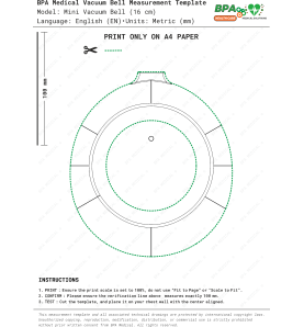 Ölçü Şablonu (PDF DWG) – Mini Vakum Sistemi (Vacuum Bell) (16 cm)