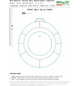Ölçü Şablonu (PDF DWG) – Mini Vakum Sistemi (Vacuum Bell) (16 cm)