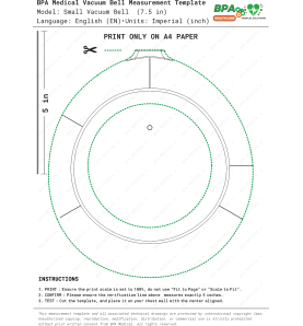 Ölçü Şablonu (PDF DWG) – Küçük Vakum Sistemi (Vacuum Bell) (19 cm)